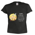 Tricou negru copii, Laudati pe Domnul!